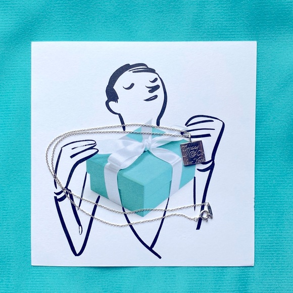 Tiffany & Co Square Love Notes Authentic 16” Necklace - Picture 5 of 6